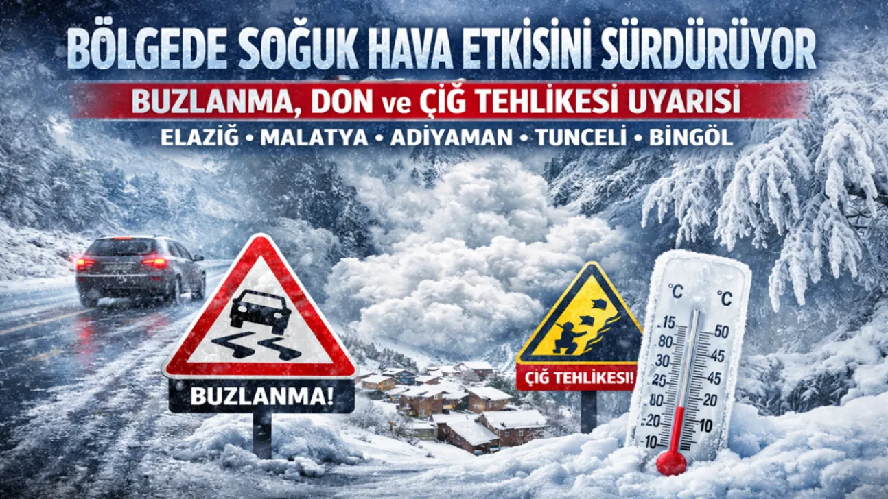 Bölgede Soğuk Hava Etkisini Sürdürüyor: Buzlanma ve Çığ Tehlikesi Uyarısı