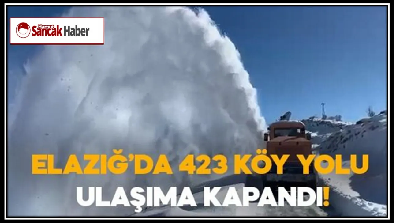 Elazığ'da 423 Köy Yolu Ulaşıma Kapandı!