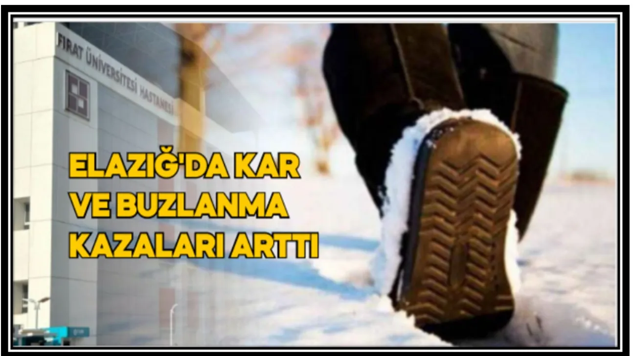 Elazığ'da Kar Ve Buzlanma Kazaları Arttı