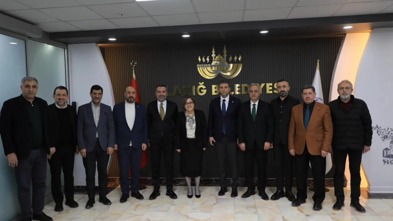 Gaziantep Büyükşehir Belediye Başkanı Fatma Şahin'den Elazığ Belediyesi'ne Ziyaret