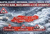 Bölgemiz İçin Kuvvetli Kar, Buzlanma ve Çığ Uyarısı