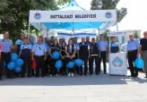 Zabıta Haftası'nda Bayrak, Balon ve Çikolata Dağıtıldı