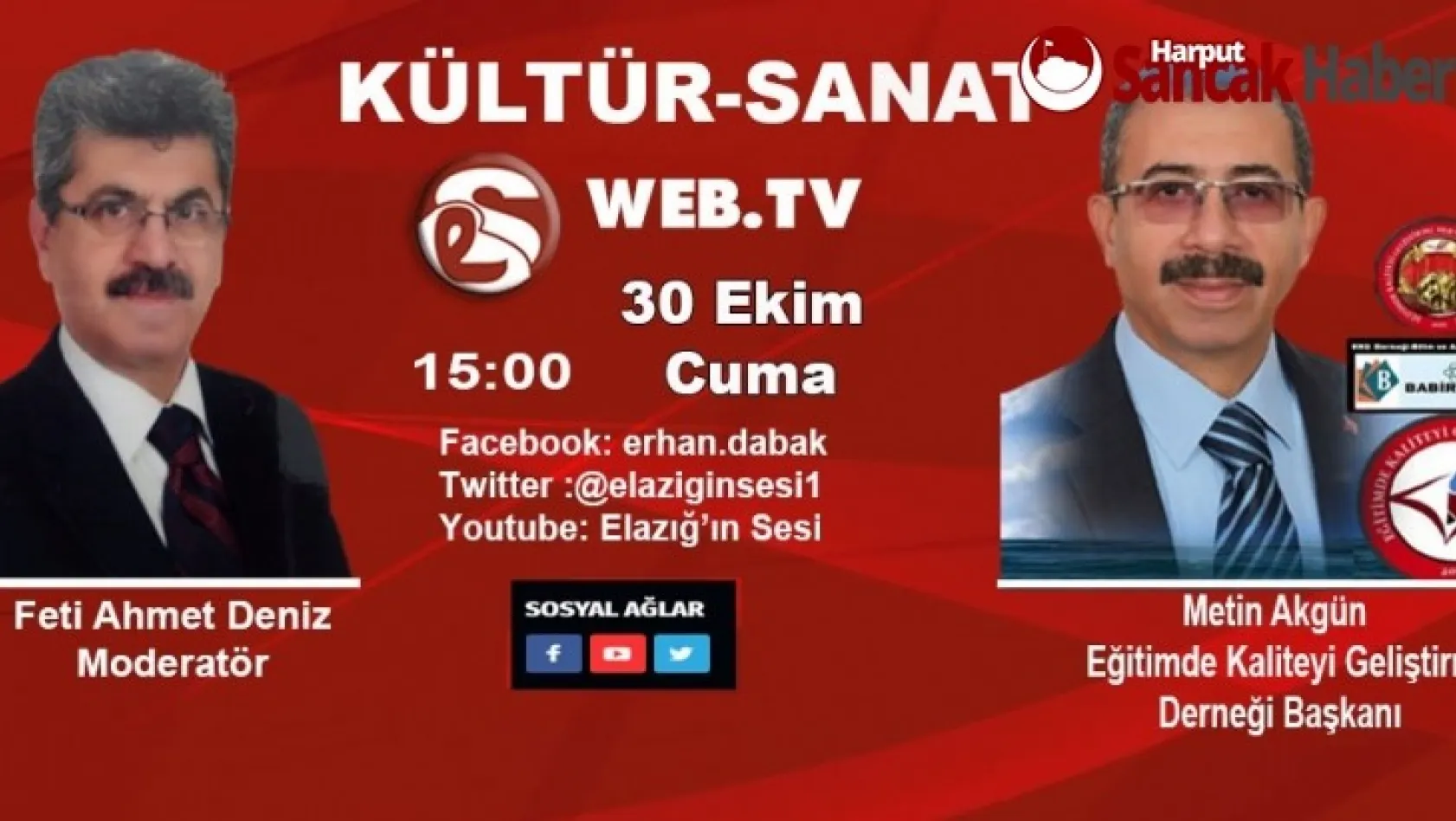 Eğitimde Kaliteyi Geliştirme Derneği Elazığ'ın Sesi Web Tv'de.