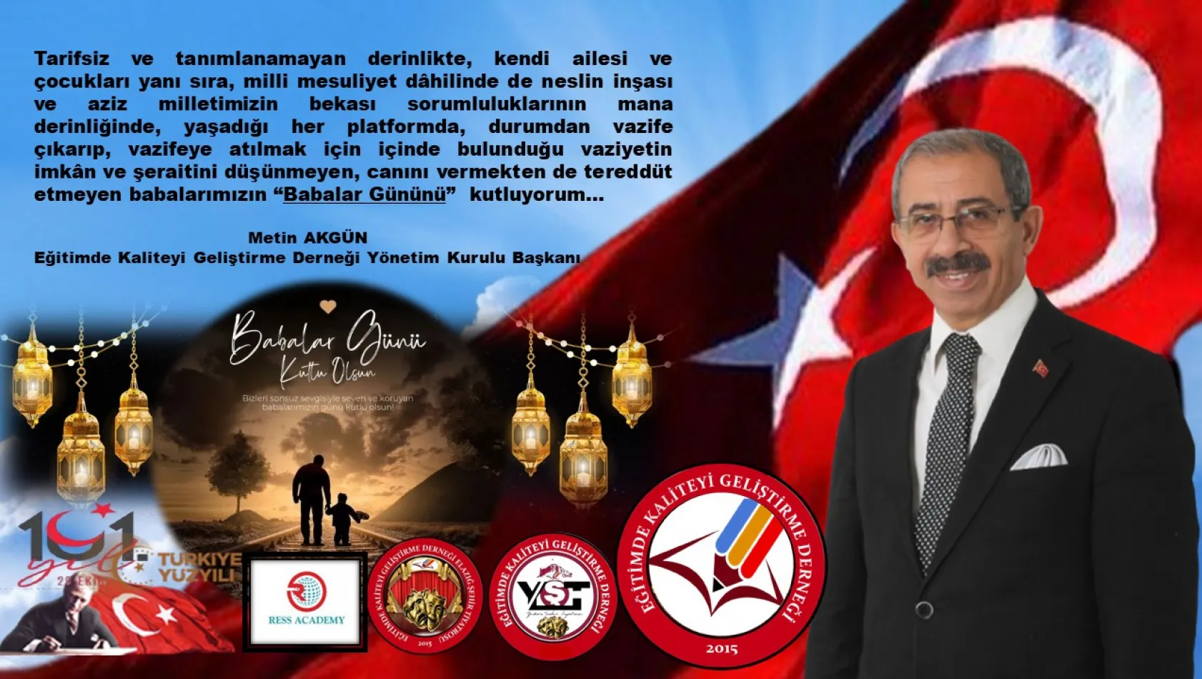 Başkan Akgün'den Babalar Günü Açıklaması