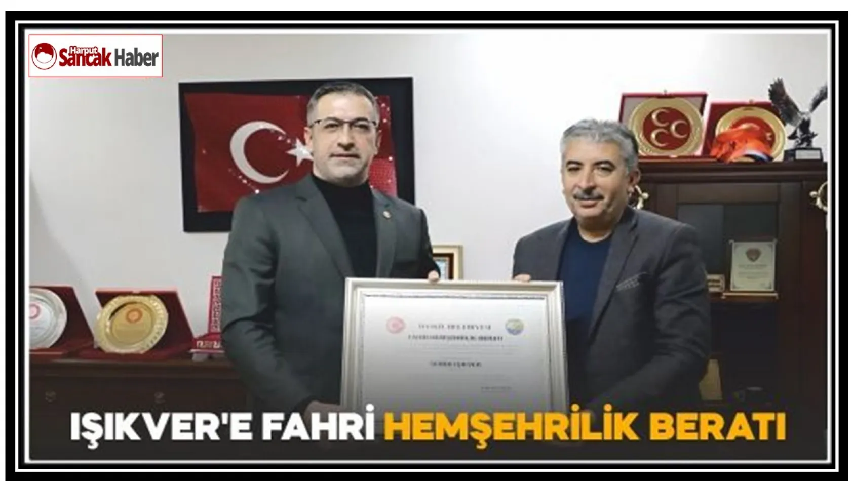 Işıkver'e Fahri Hemşehrilik Beratı