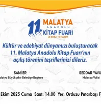 11. Malatya Anadolu Kitap  Ve Kültür Fuarı Açılıyor