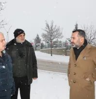 Başkan Şerifoğulları, Karla Mücadele Çalışmalarını İnceledi