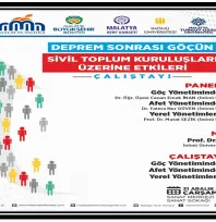 'Deprem Sonrası Göçün Sivil Toplum Kuruluşları Üzerine Etkileri Çalıştayı'