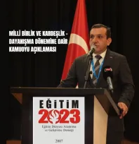 Eğitim 2023 Derneği Genel Başkanı Ertekin ENGİN'den Basın Açıklaması
