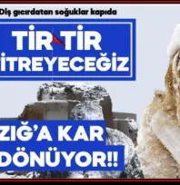 Elazığ'a Kar Geri Dönüyor