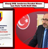 Elazığ İl Jandarma Komutanlığı OSB Karakol Binası Yapım İşi İhaleye Çıkıyor