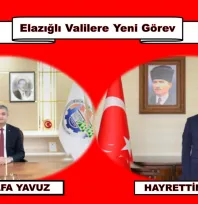 Elazığlı Valilere Yeni Görev