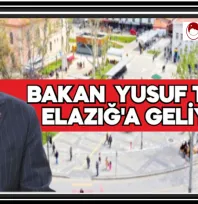Milli Eğitim Bakanı Yusuf Tekin Elazığ'a Geliyor