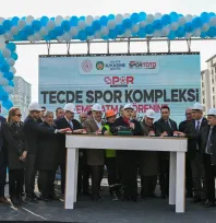 TECDE Spor Kompleksi'nin Temel Atma Töreni Yapıldı