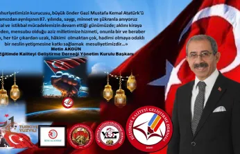 Başkan Akgün'ün '10 Kasım Atatürk'ü Anma' Mesajı.