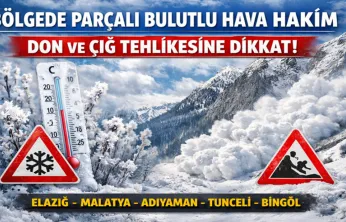 Bölgede Parçalı Bulutlu Hava Hakim: Don ve Çığ Tehlikesine Dikkat!