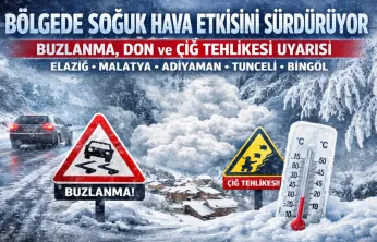 Bölgede Soğuk Hava Etkisini Sürdürüyor: Buzlanma ve Çığ Tehlikesi Uyarısı