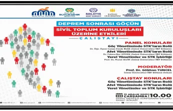 'Deprem Sonrası Göçün Sivil Toplum Kuruluşları Üzerine Etkileri Çalıştayı'