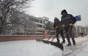Elazığ Belediyesi Karla Mücadele Ekipleri Sahada