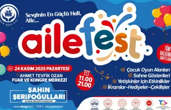 ELAZIĞ BELEDİYESİ'NDEN AİLE FESTİVALİ