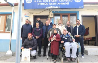 ELAZIĞ BELEDİYESİ OTOBÜS ŞOFÖRLERİNDEN 3 ARALIK'TA ANLAMLI JEST