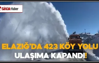 Elazığ'da 423 Köy Yolu Ulaşıma Kapandı!