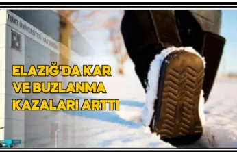 Elazığ'da Kar Ve Buzlanma Kazaları Arttı