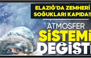 Elazığ'da Zemheri Soğukları Kapıda!!