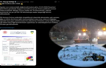 Elazığ Valiliği'nden Kuvvetli Yağış ve Kar Uyarısı