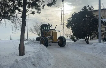 Harput'ta Kar Temizleme Çalışmasında Durmak Yok