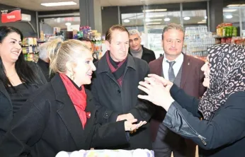 Milletvekili Ölmeztoprak'tan Kop Boykot Market'e Ziyaret