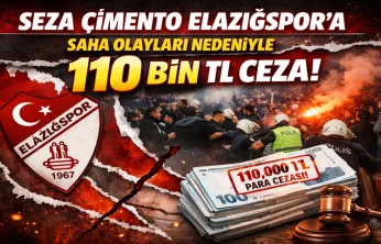 Seza Çimento Elazığspor'a Saha Olayları Nedeniyle 110 Bin TL Ceza