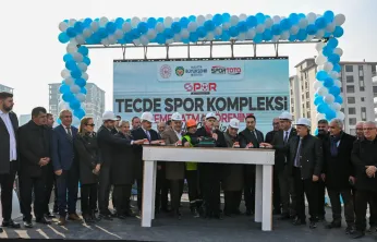 TECDE Spor Kompleksi'nin Temel Atma Töreni Yapıldı