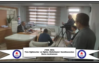 Tüm Eğitimciler ve Eğitim Müfettişleri Sendikasından Basın Açıklaması