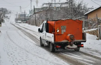 Yeşilyurt Belediyesi Karla Mücadele Ekiplerinden Kesintisiz Hizmet!