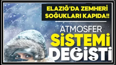 Elazığ'da Zemheri Soğukları Kapıda!!
