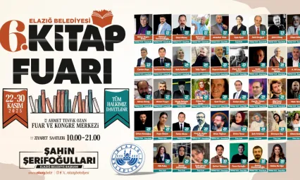 6. KİTAP FUARI'NDA ŞAİR VE YAZARLAR VATANDAŞLARLA BULUŞACAK