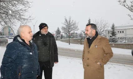 Başkan Şerifoğulları, Karla Mücadele Çalışmalarını İnceledi