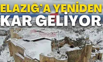 Elazığ'ın Güney İlçelerine Kuvvetli Kar Ve Yağış Uyarısı
