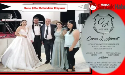 Genç Çifte Mutluluklar Diliyoruz