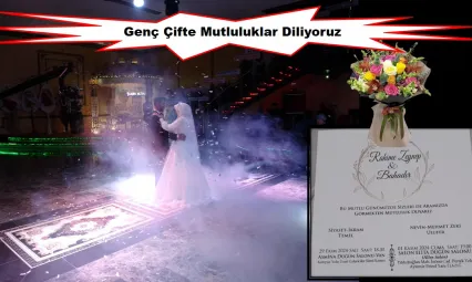 Genç Çifte Mutluluklar Diliyoruz