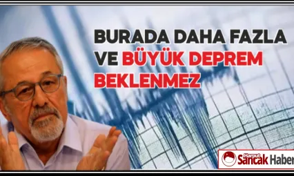 Naci Görür: Burada Daha Fazla Ve Büyük Deprem Beklenmez