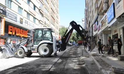 ŞEHİT İLHANLAR CADDESİ'NDE ÇALIŞMALAR BAŞLADI