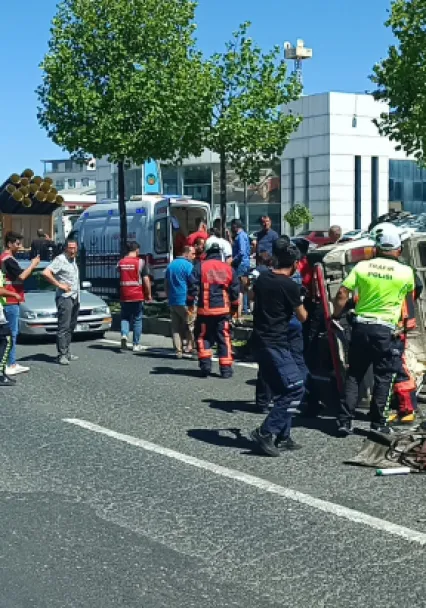 Malatya'da Trafik Kazası 2 Yaralı