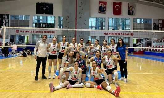 ELAZIĞ BELEDİYESPOR KADIN VOLEYBOL TAKIMI, MUŞ DEPLASMANINDAN GALİBİYETLE AYRILDI