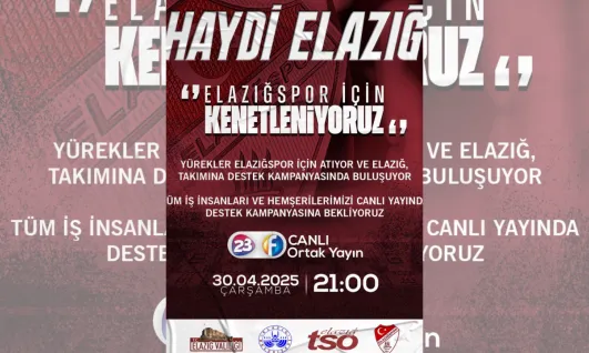 Elazığ TSO'dan Elazığspor'a Destek Kampanyası