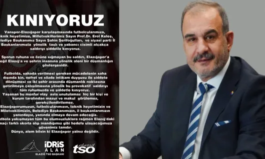 Elazığspor'a Yapılan Saldırıya Sert Tepki: 'Kınıyoruz'!
