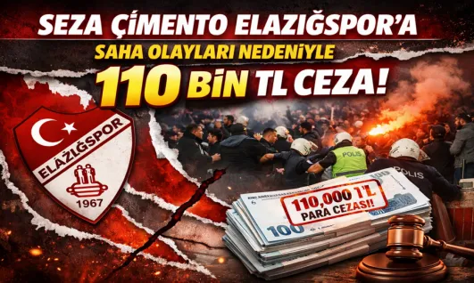 Seza Çimento Elazığspor'a Saha Olayları Nedeniyle 110 Bin TL Ceza