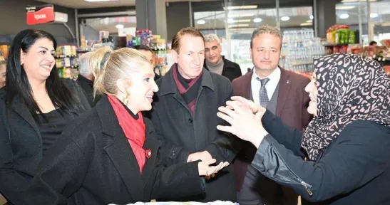 Milletvekili Ölmeztoprak'tan Kop Boykot Market'e Ziyaret