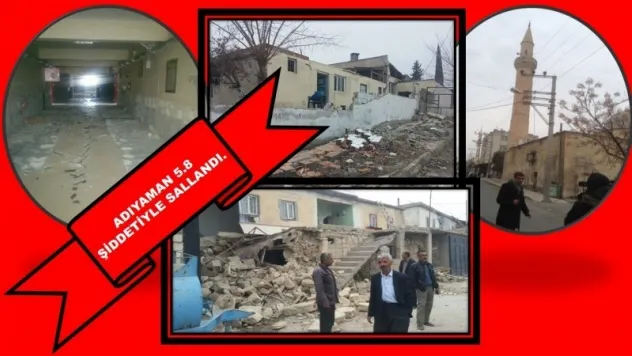 Adıyaman 5.8 Şiddetiyle Sallandı.